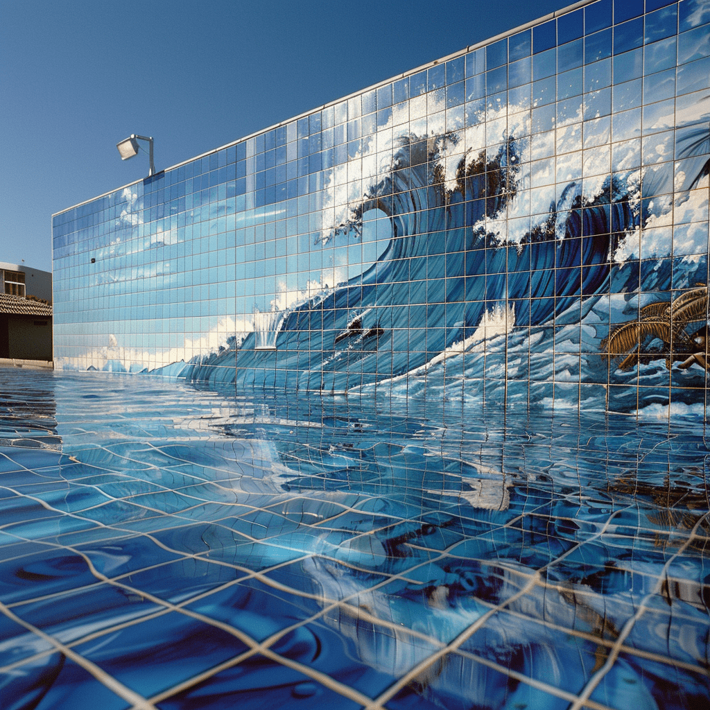 Verleihen Sie Ihrem Pool mit Porzellan Fliesenbilder einen neuen Look