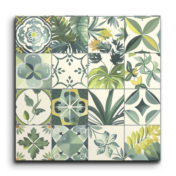 Verdant Geomora Encaustic Tile (Sample.250515.mnadq)
