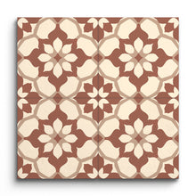 PetalSymmetry Encaustic Harmony Tile (Sample.250515.boukc)